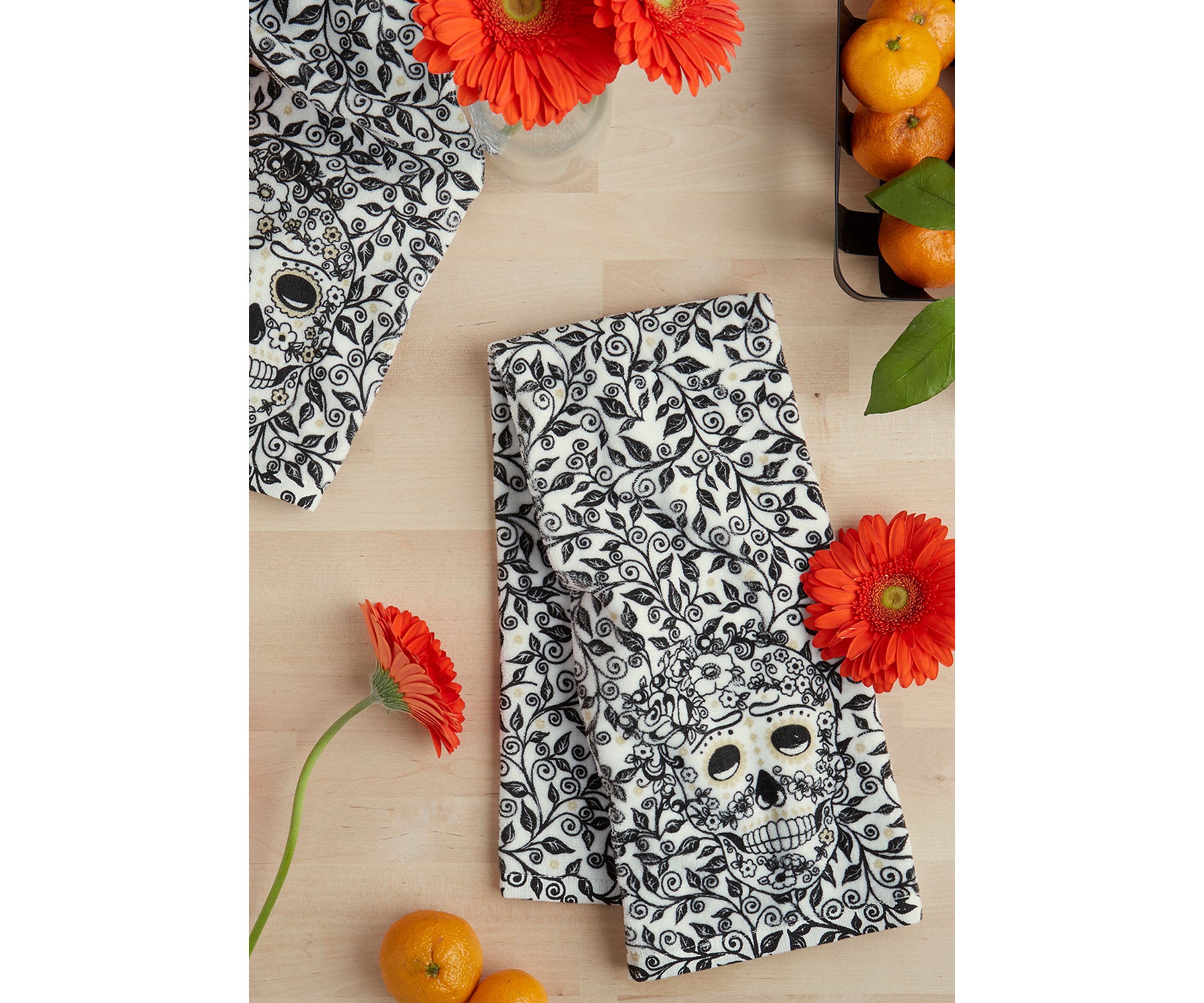 Skull & Vine Kitchen Towel 2-Pack Set