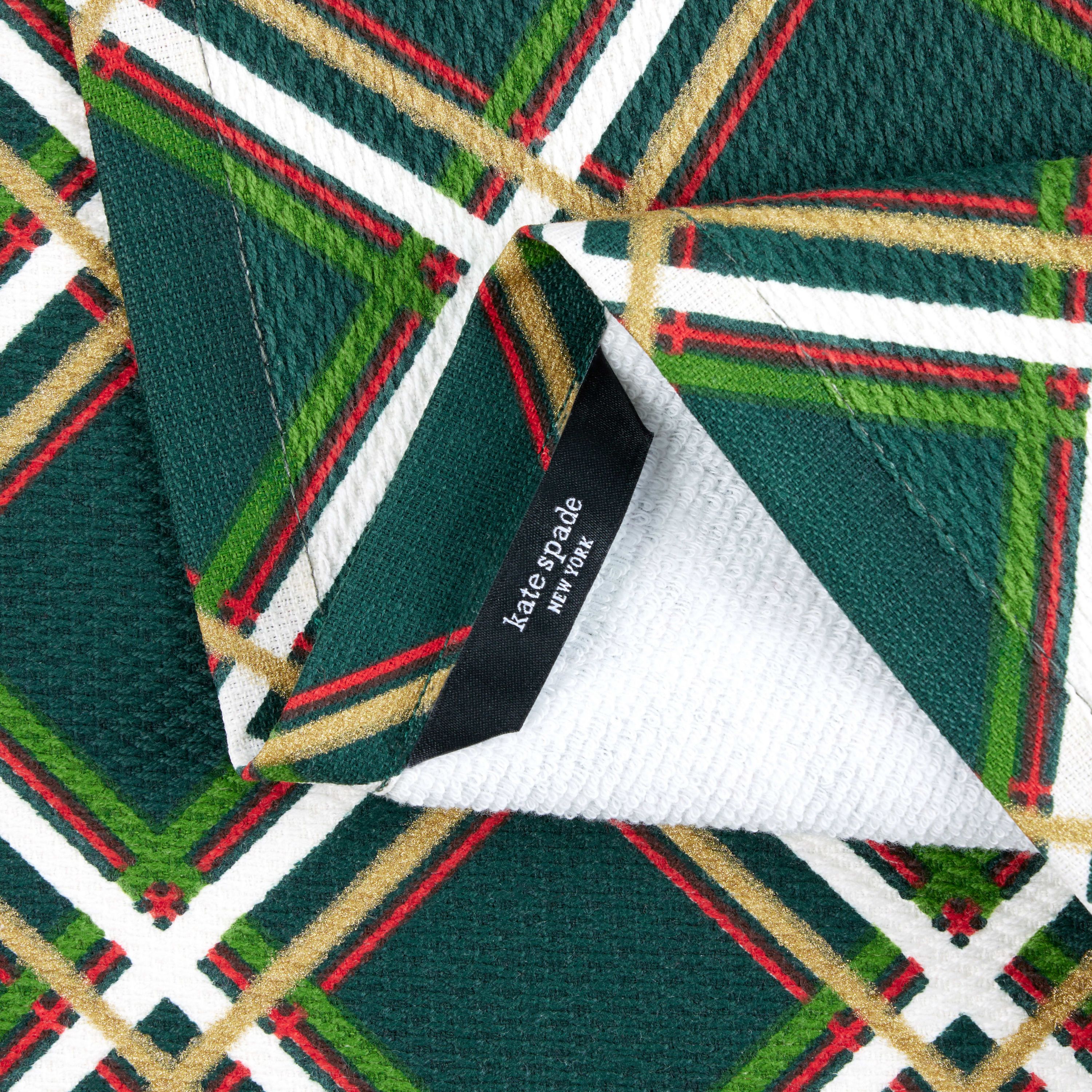 Holiday Confetti Acrobat Plaid Kitchen Towel Set