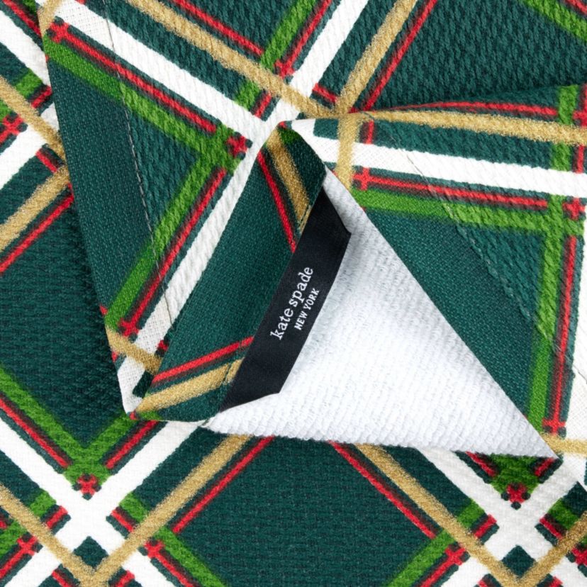 Holiday Confetti Acrobat Plaid Kitchen Towel Set