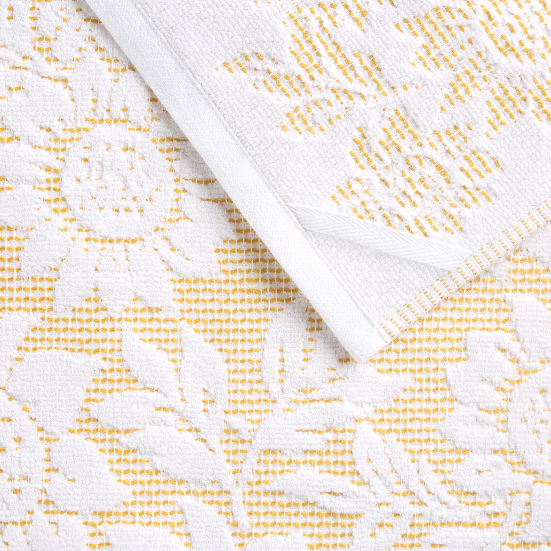 Woodland Harvest Jacquard Sunflowers Kitchen Towel Set Yellow