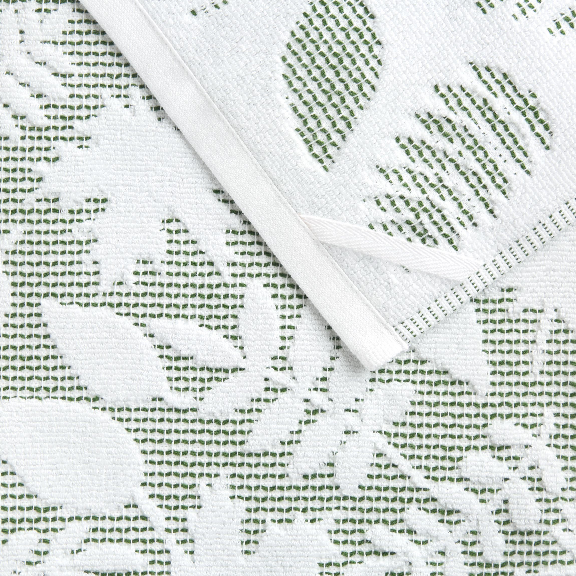 Woodland Harvest Jacquard Leaves Kitchen Towel Set Green