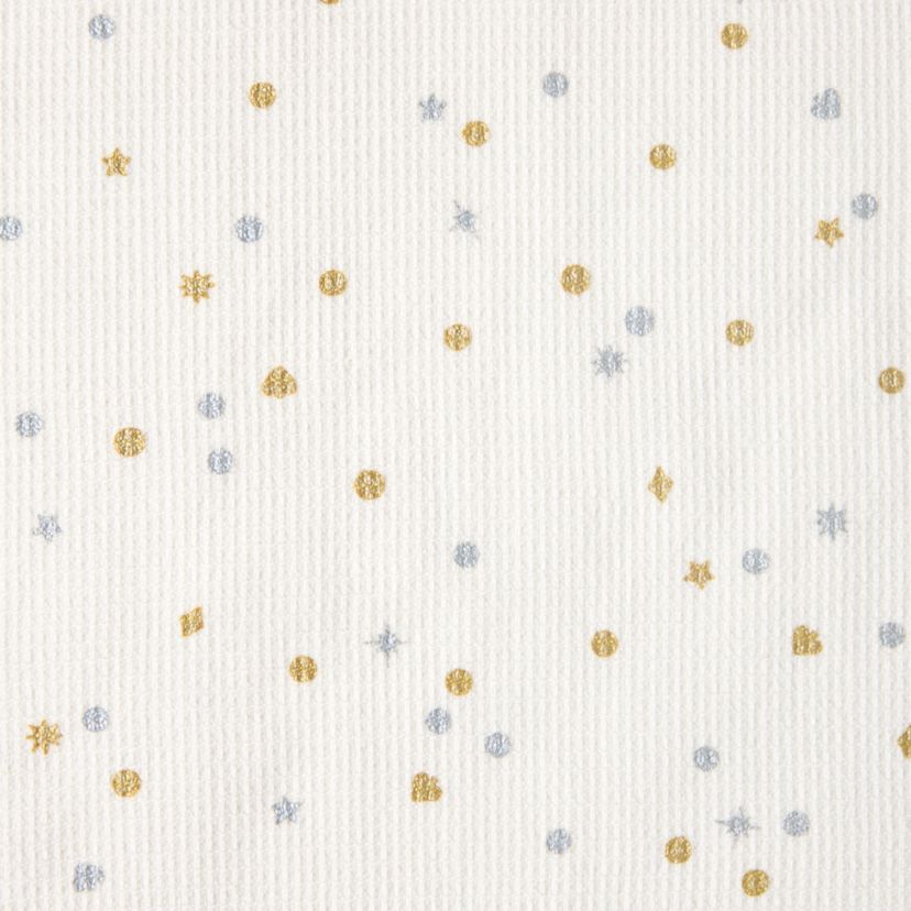 Celebration Dot Holiday Ivory/Gold/Silver Kitchen Towel Set