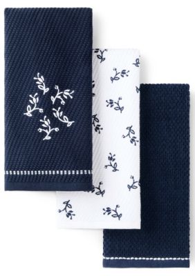 KitchenAid Collector Series Vintage Florals Kitchen Towel Set, Blue
