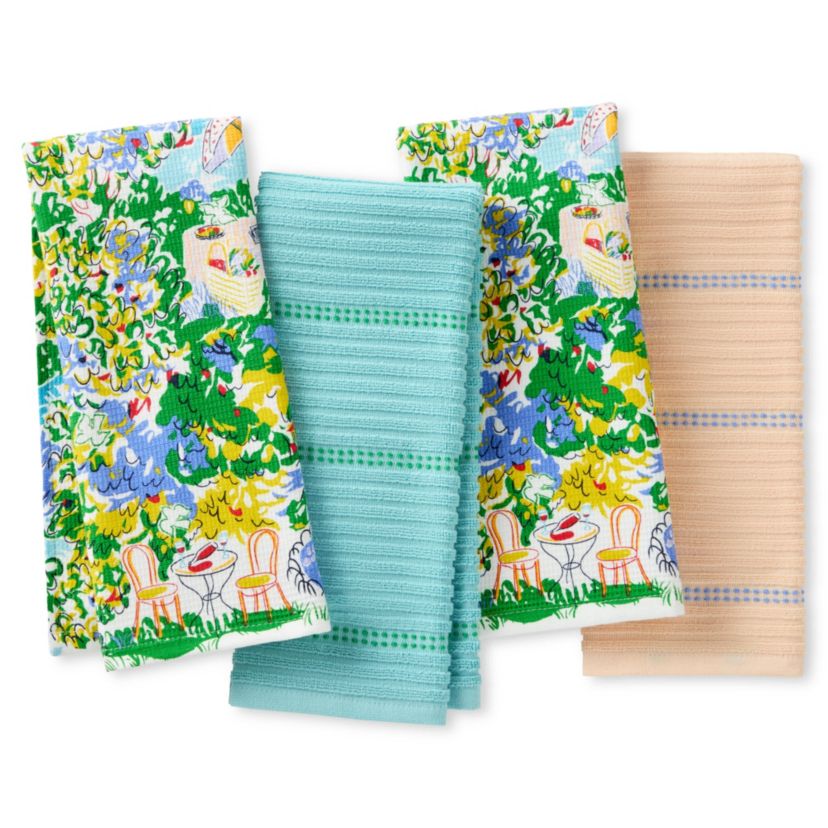 Spring Garden 4-Pack Kitchen Towel