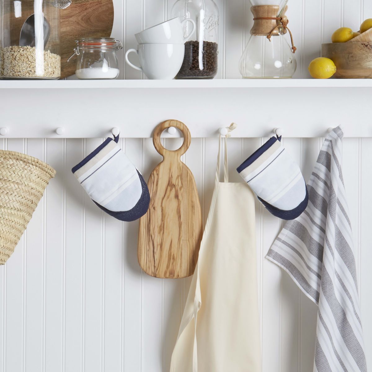 Thin Stripe Mini Mitt Set