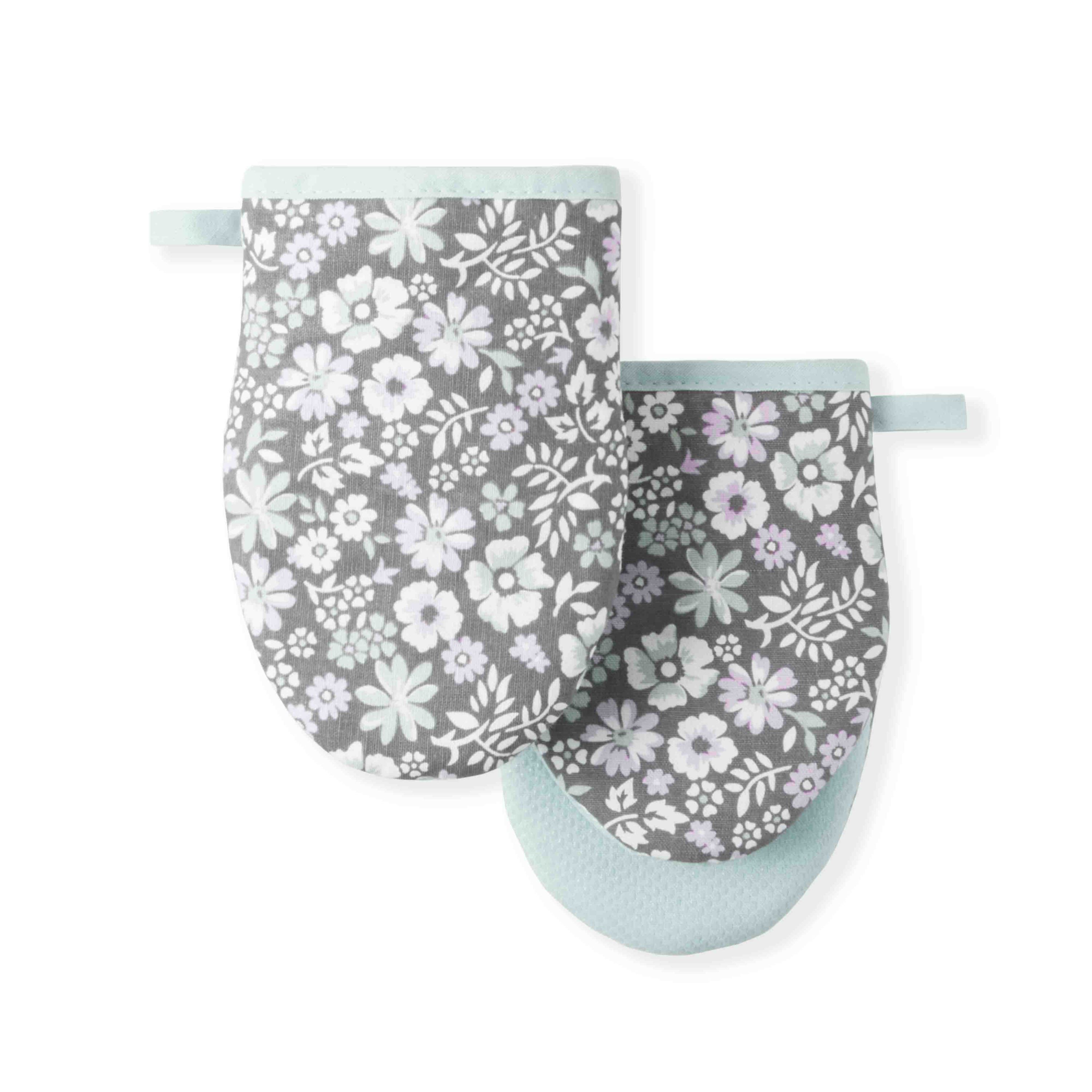 Ditsy Floral Mini Mitt Set
