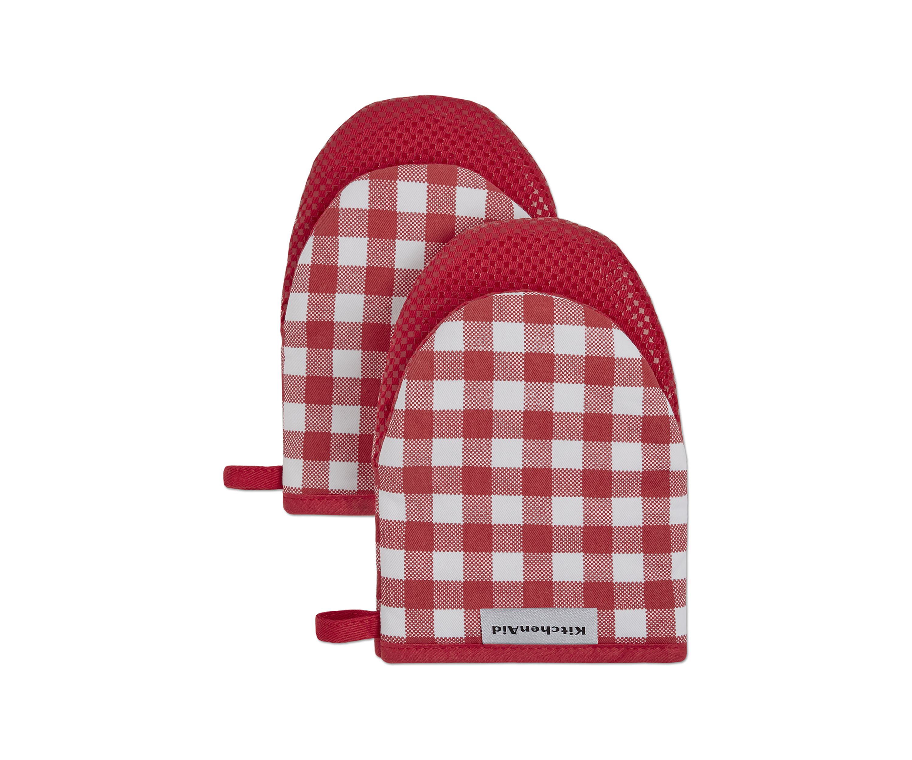 Gingham Mini Oven Mitt 2-Pack Set