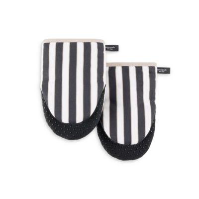 Botanical Stripe Navy Mini Oven Mitt Set
