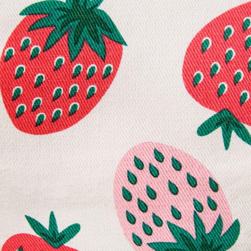 Quirky Strawberries Fruit Pink/Green Mini Oven Mitt Set