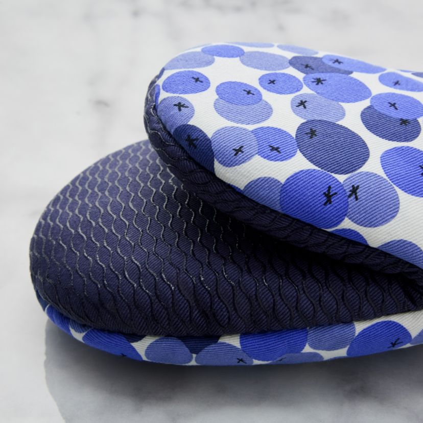 Fresh Blueberries Fruit Blue/White Mini Oven Mitt Set