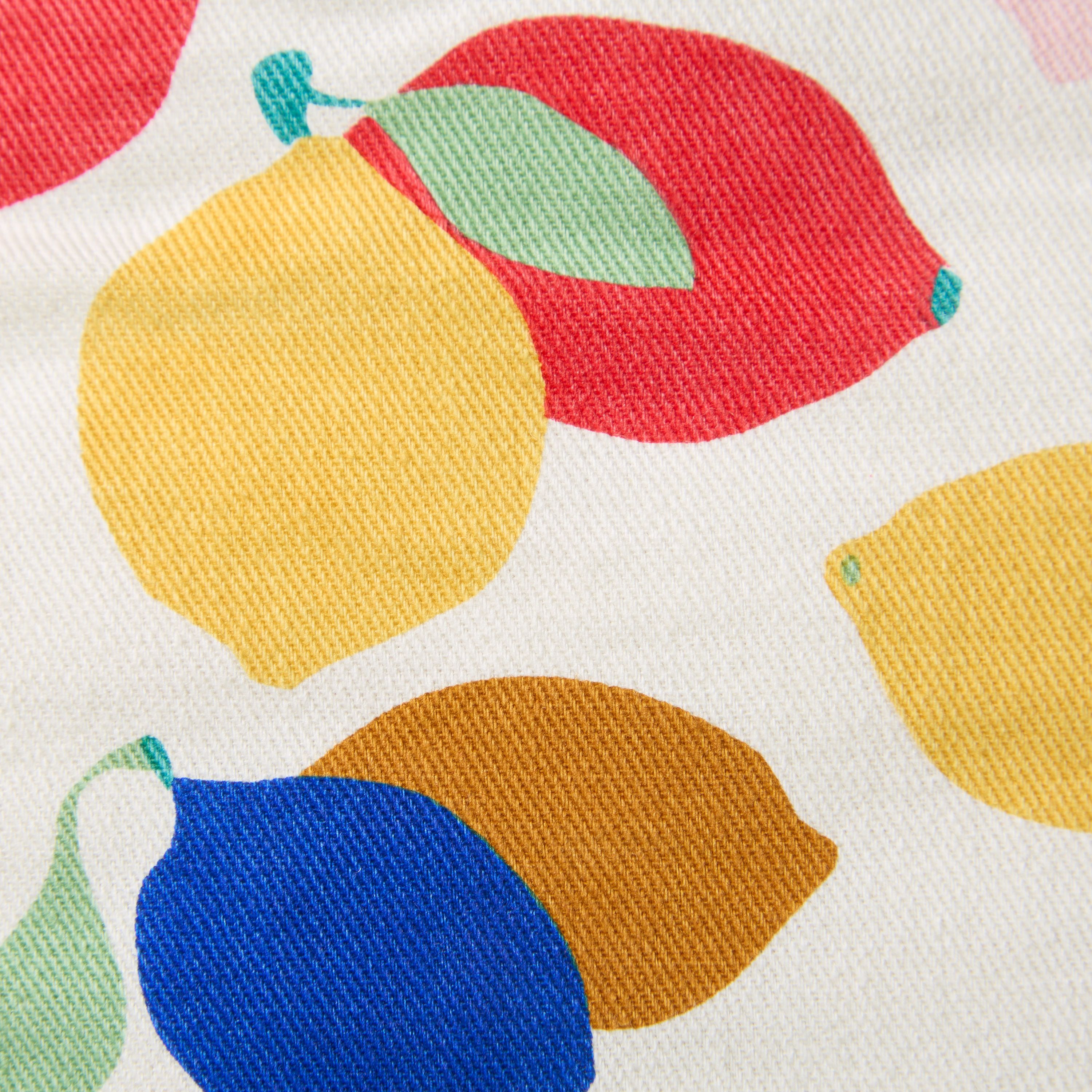 Lemon Zest Citrus Fruit Yellow/Blue/Ivory Mini Oven Mitt Set