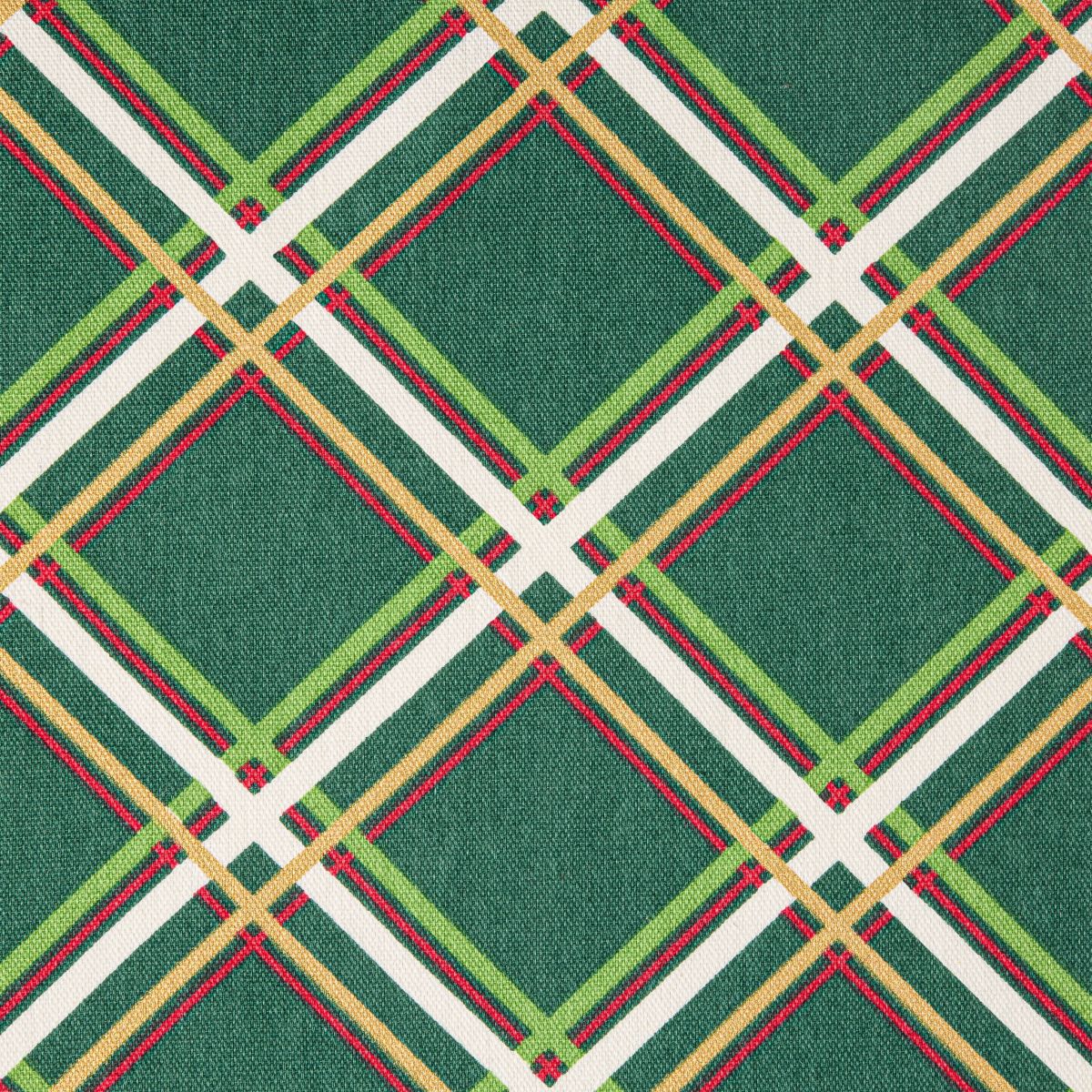 Acrobat Plaid Holiday Green/Red Napkins Set