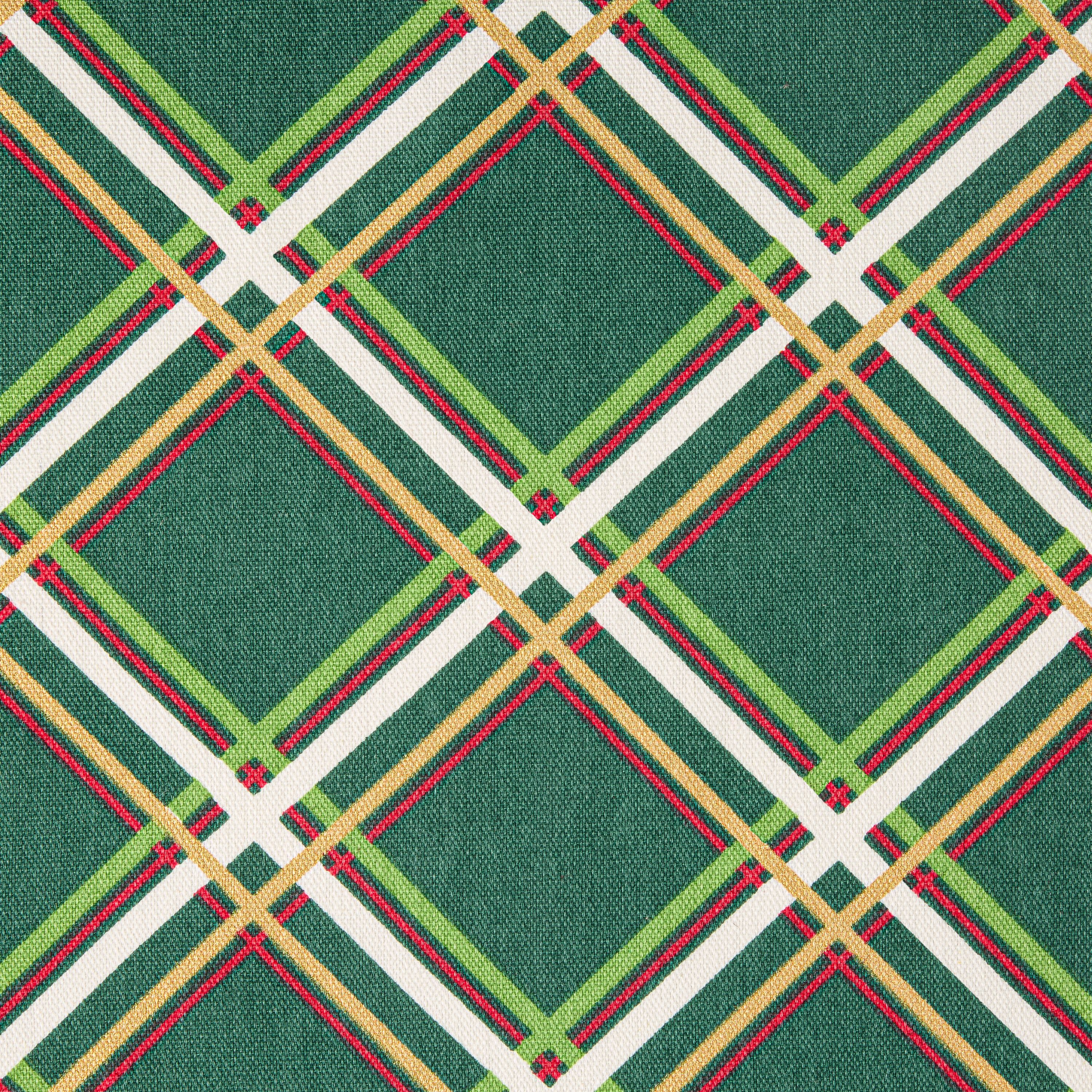 Acrobat Plaid Holiday Green/Red Napkins Set
