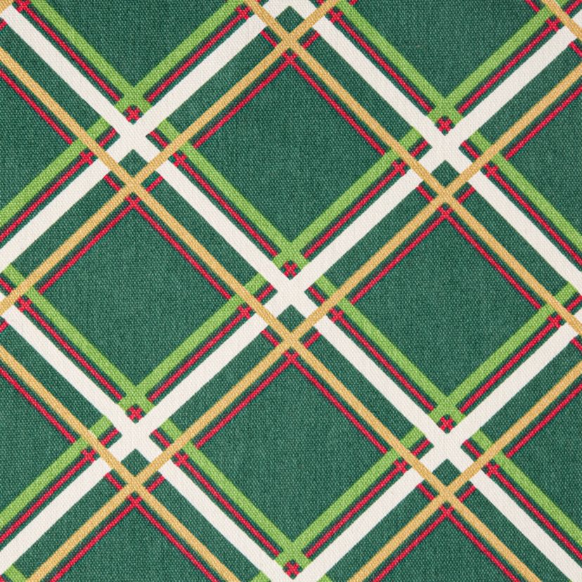 Acrobat Plaid Holiday Green/Red Napkins Set