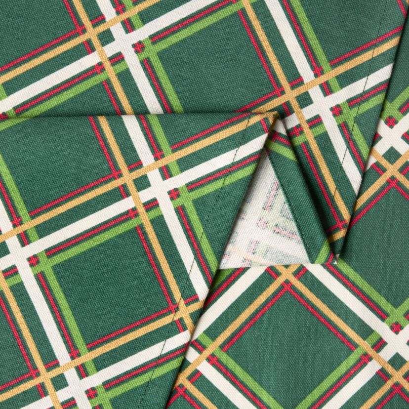 Acrobat Plaid Holiday Green/Red Napkins Set