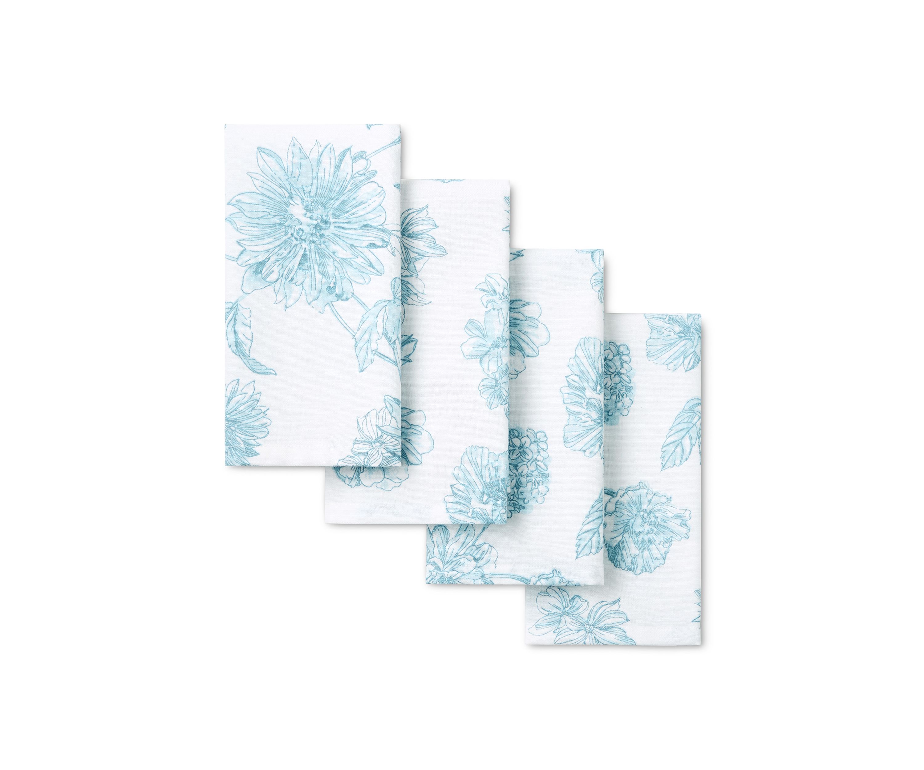 Botanical Floral Napkins - Set of 4