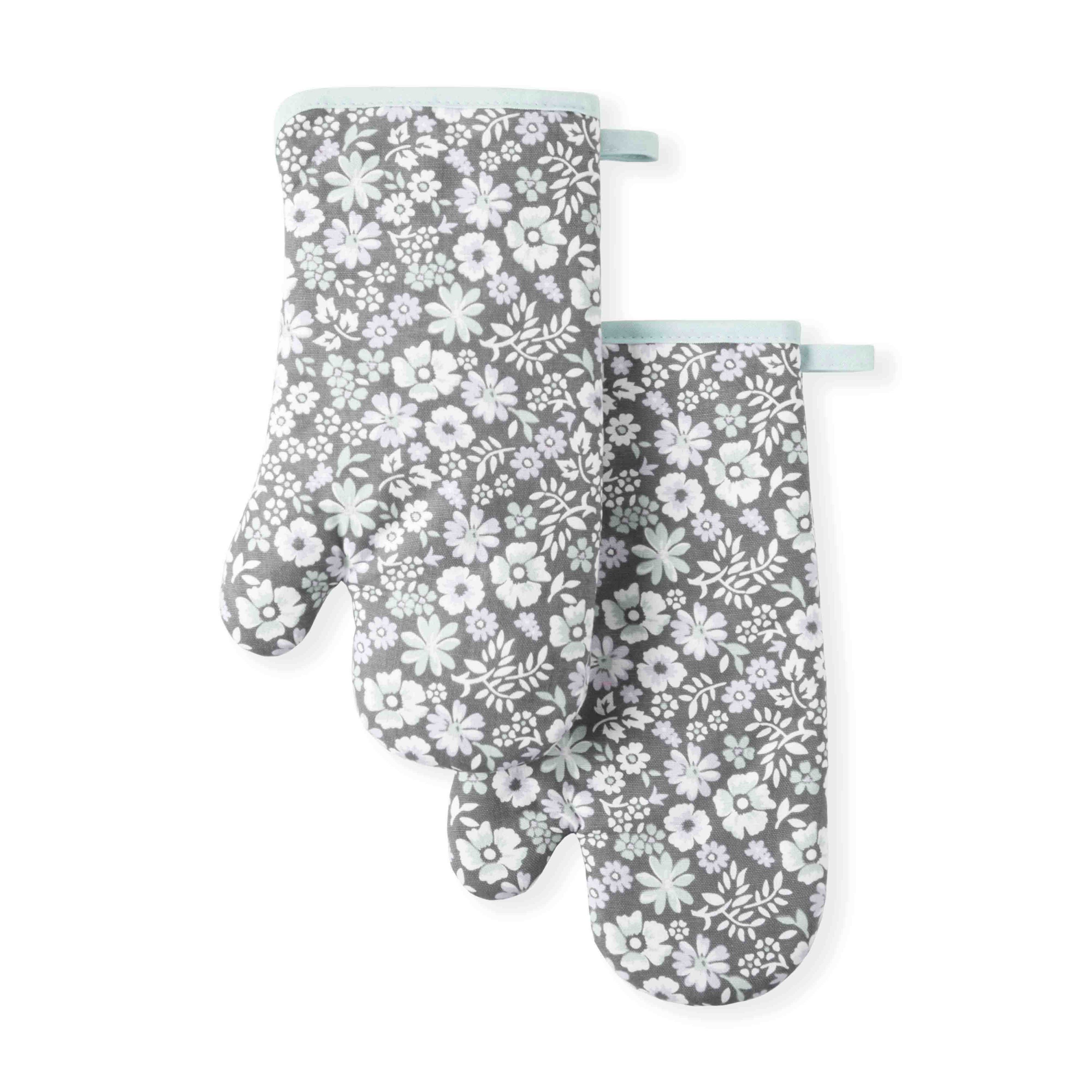 Ditsy Floral Oven Mitt Set