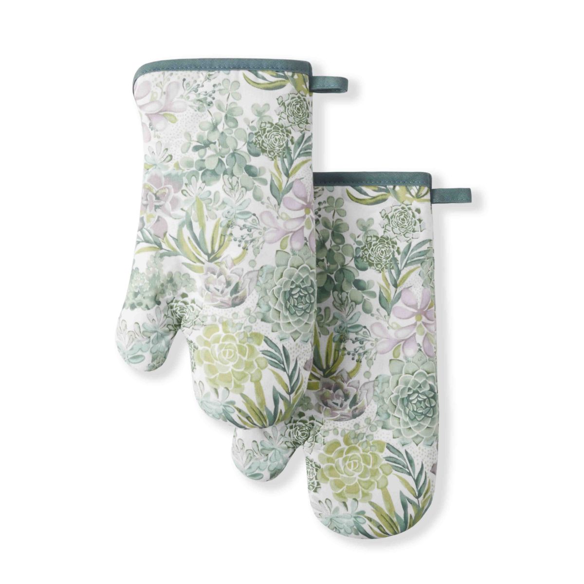 Succulents Oven Mitt Set