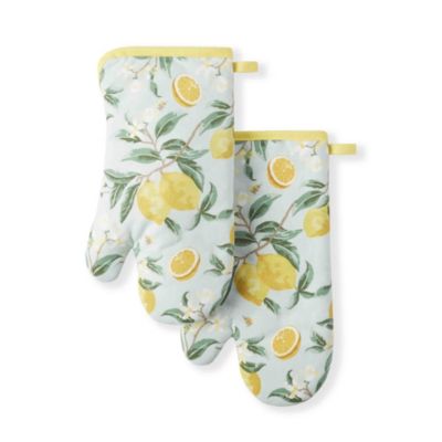 Lemon Whimsy Oven Mitt Set