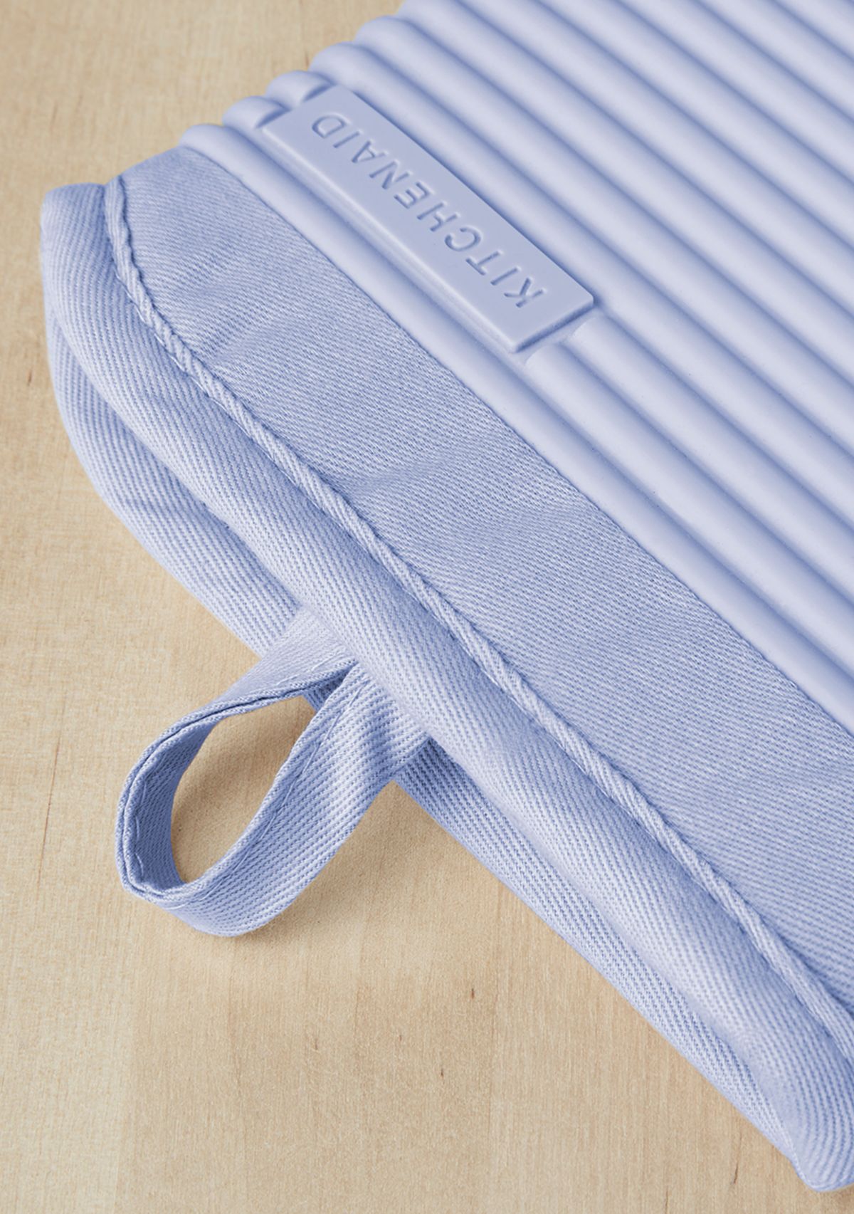 Ribbed Soft Silicone Oven Mitt 2-Pack Set