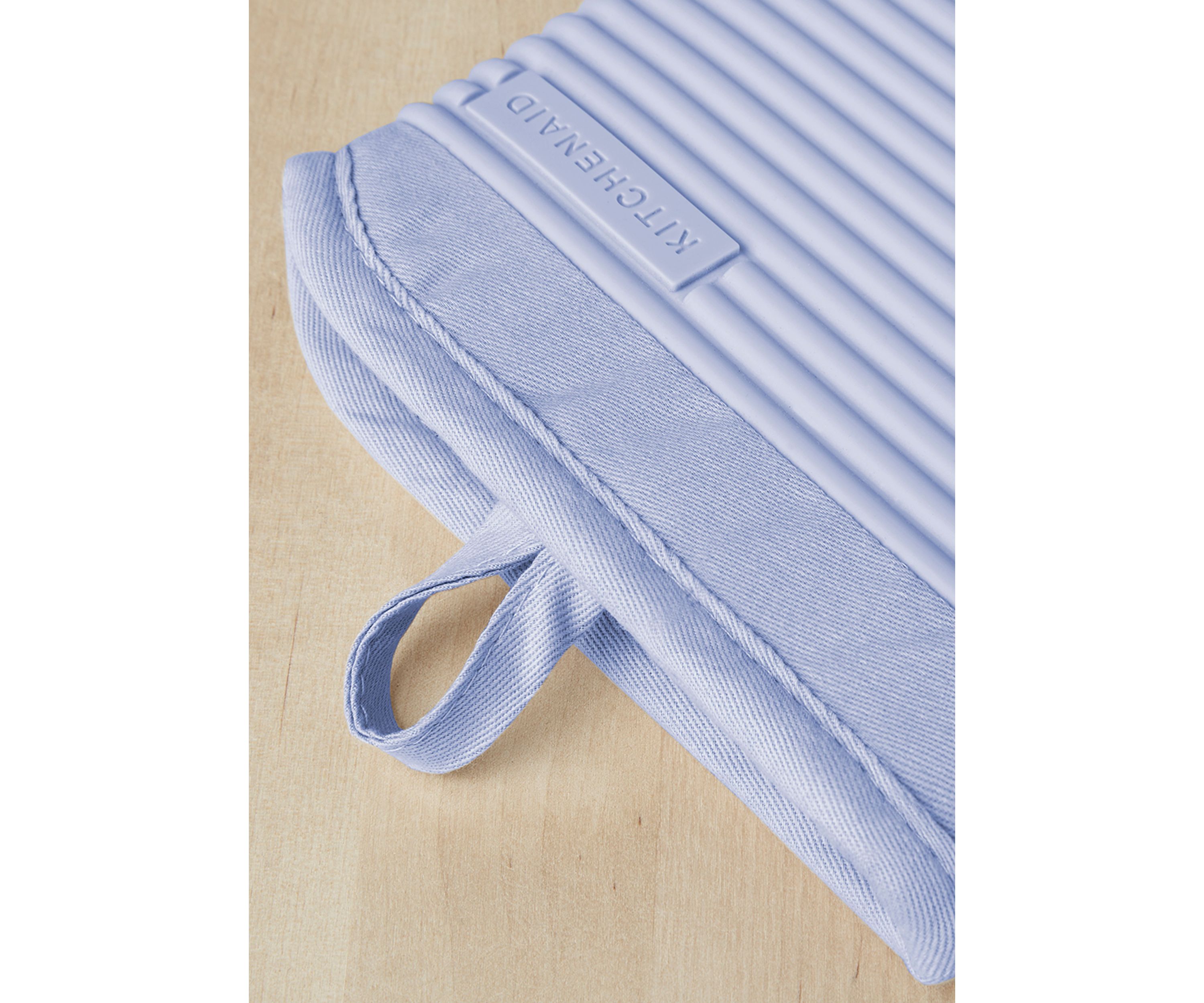 Ribbed Soft Silicone Oven Mitt 2-Pack Set