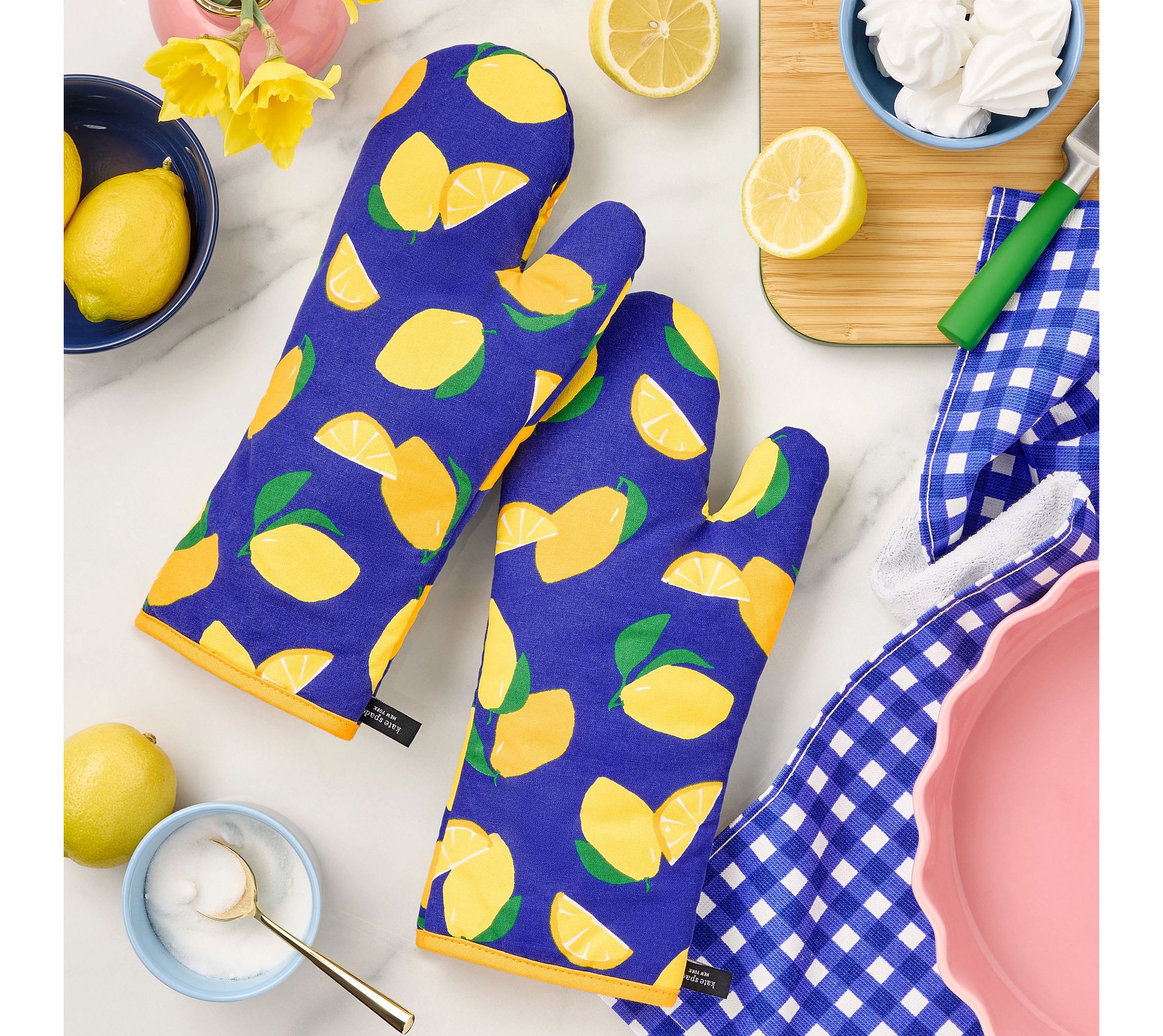 Lemon Party Oven Mitt Set