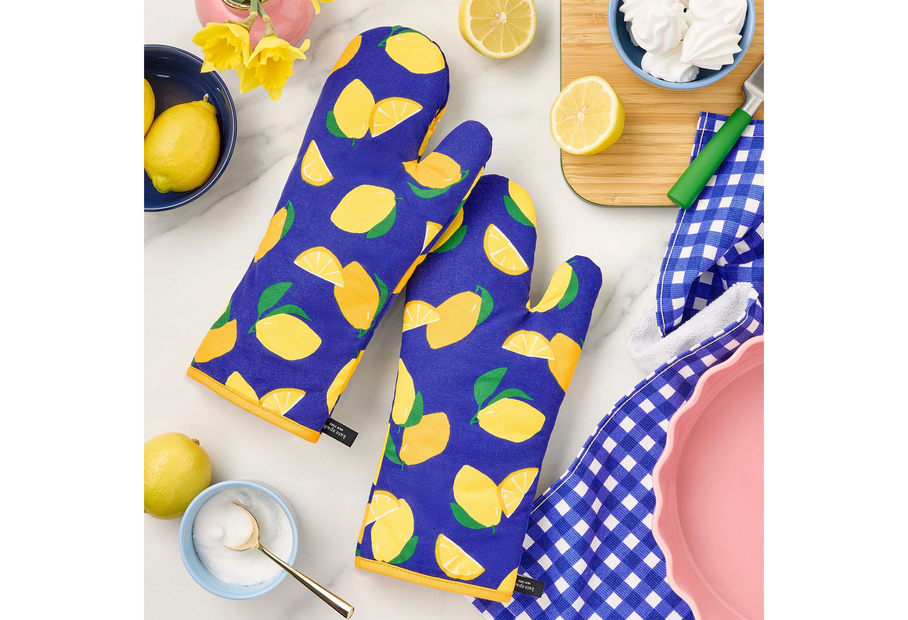 Lemon Party Oven Mitt Set