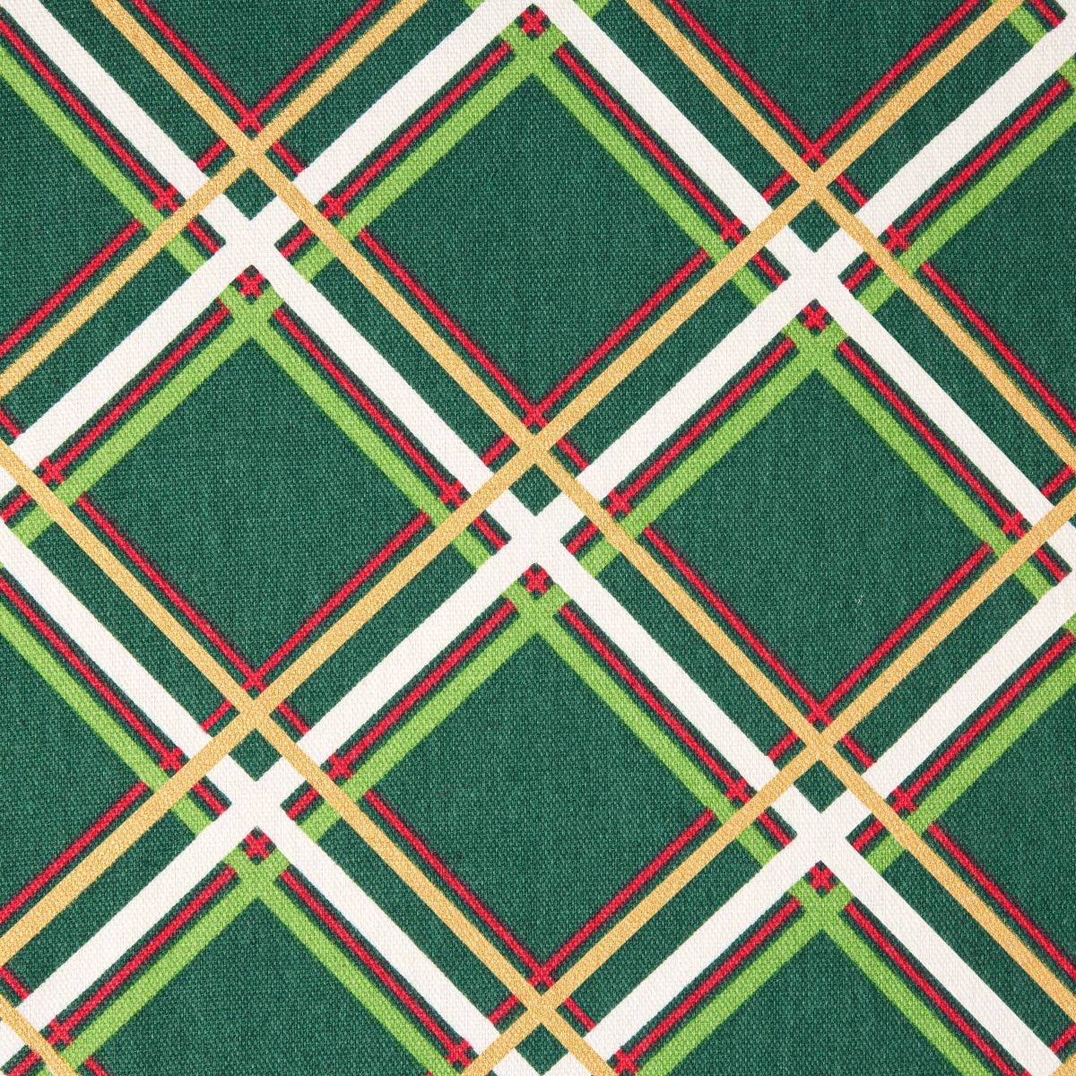 Acrobat Plaid Holiday 4-Pack Placemat Set 13”x19” Green/Red 