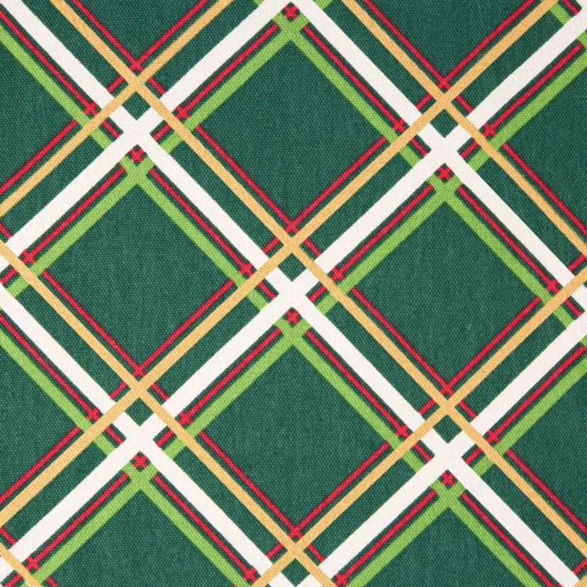 Acrobat Plaid Holiday 4-Pack Placemat Set 13”x19” Green/Red 