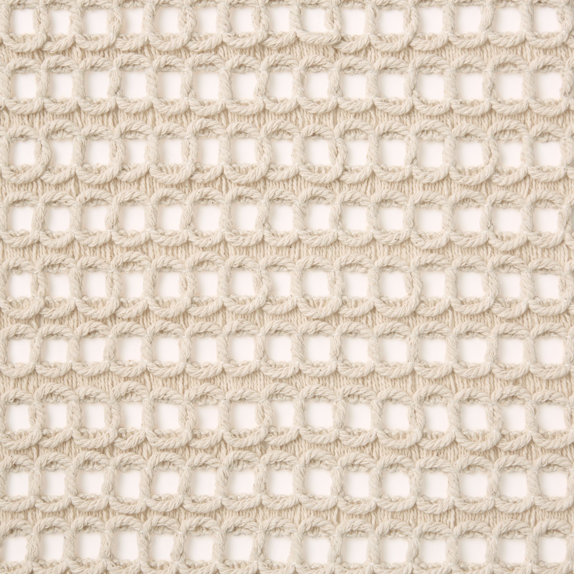 Kai Macrame Placemats 4-Pack Set, Natural, 14"x19"