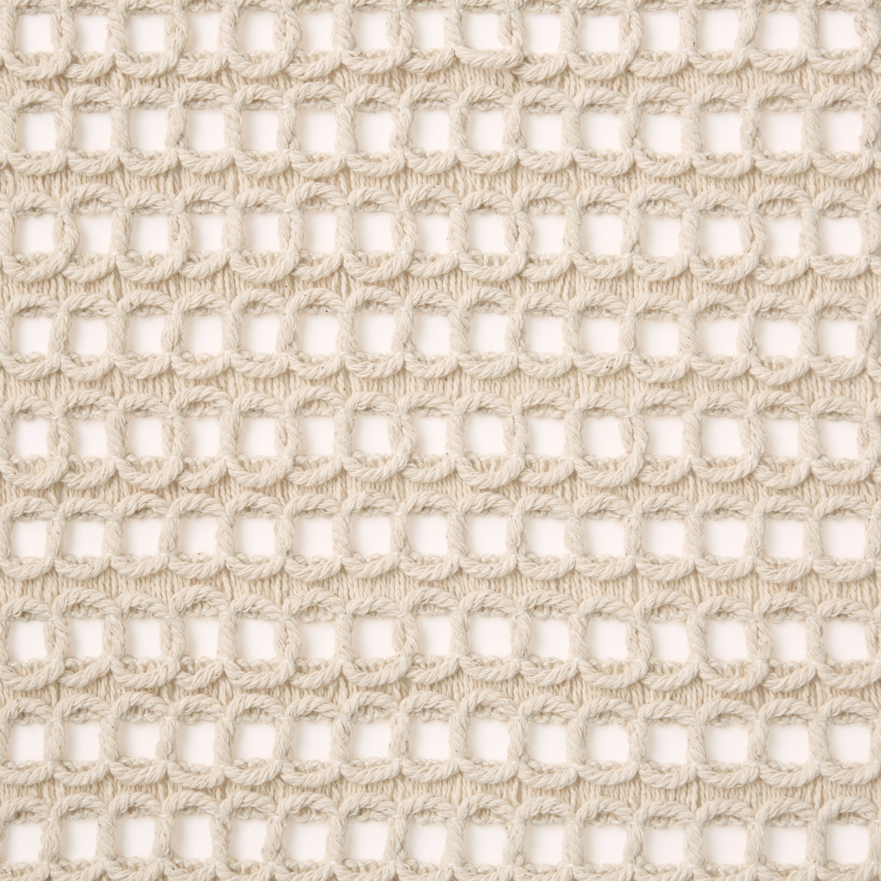 Kai Macrame Placemats 4-Pack Set, Natural, 14"x19"