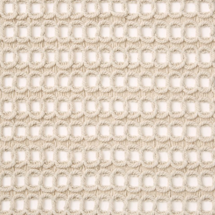 Kai Macrame Placemats 4-Pack Set, Natural, 14"x19"