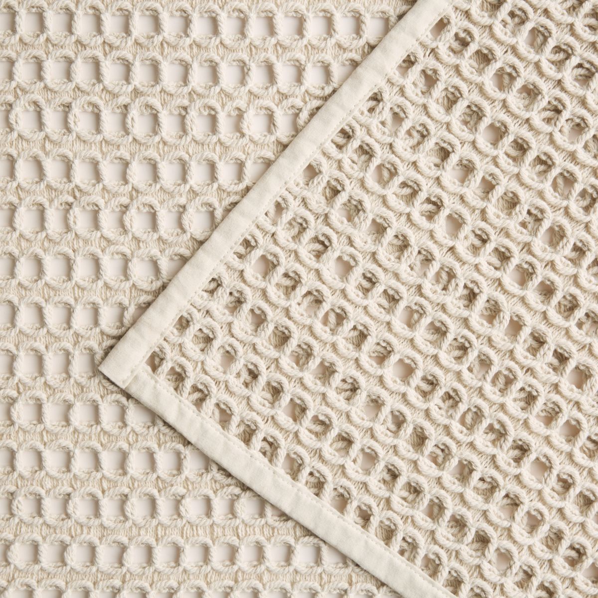 Kai Macrame Placemats 4-Pack Set, Natural, 14"x19"