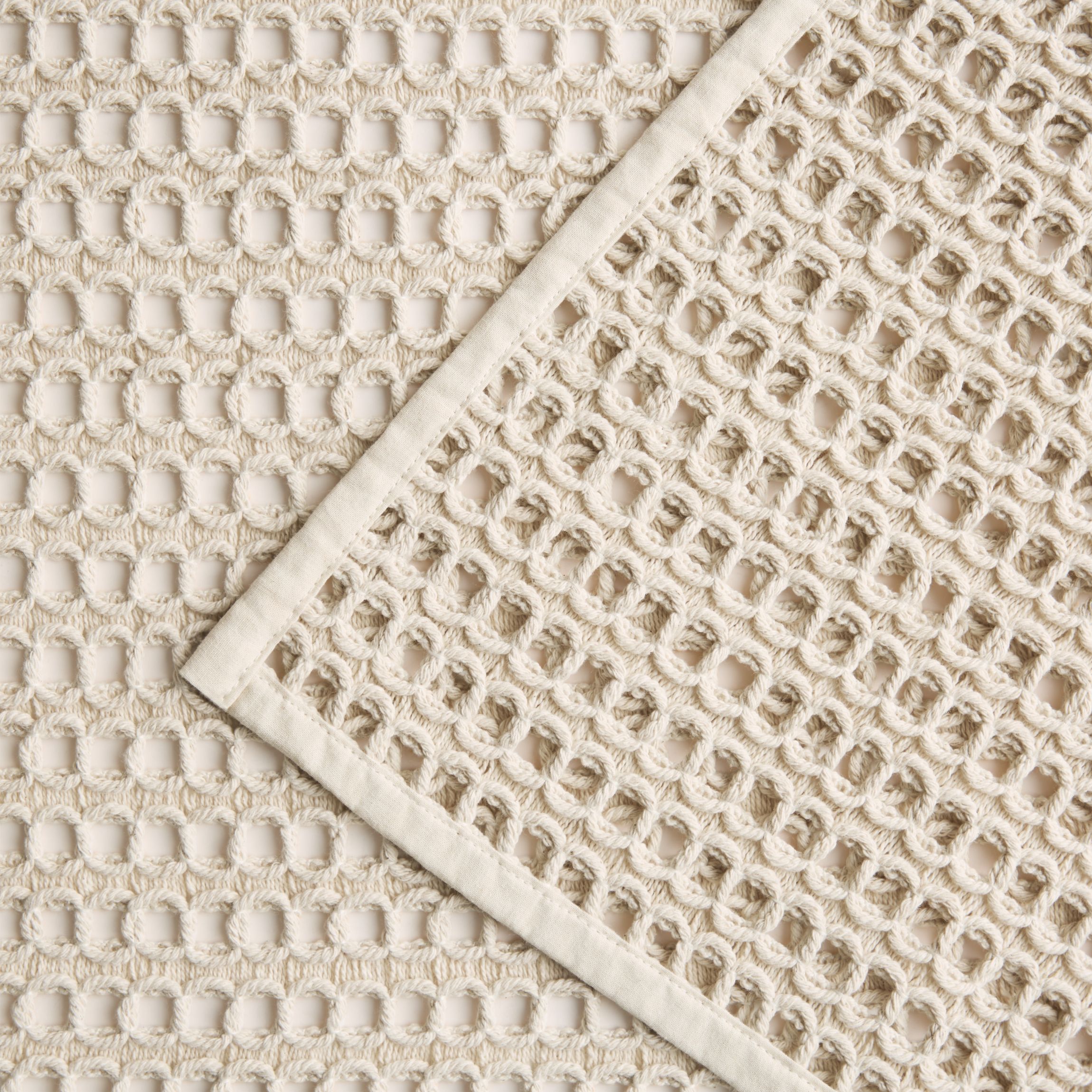 Kai Macrame Placemats 4-Pack Set, Natural, 14"x19"