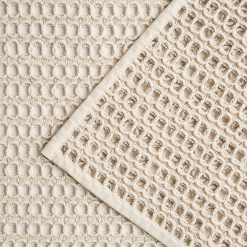 Kai Macrame Placemats 4-Pack Set, Natural, 14"x19"