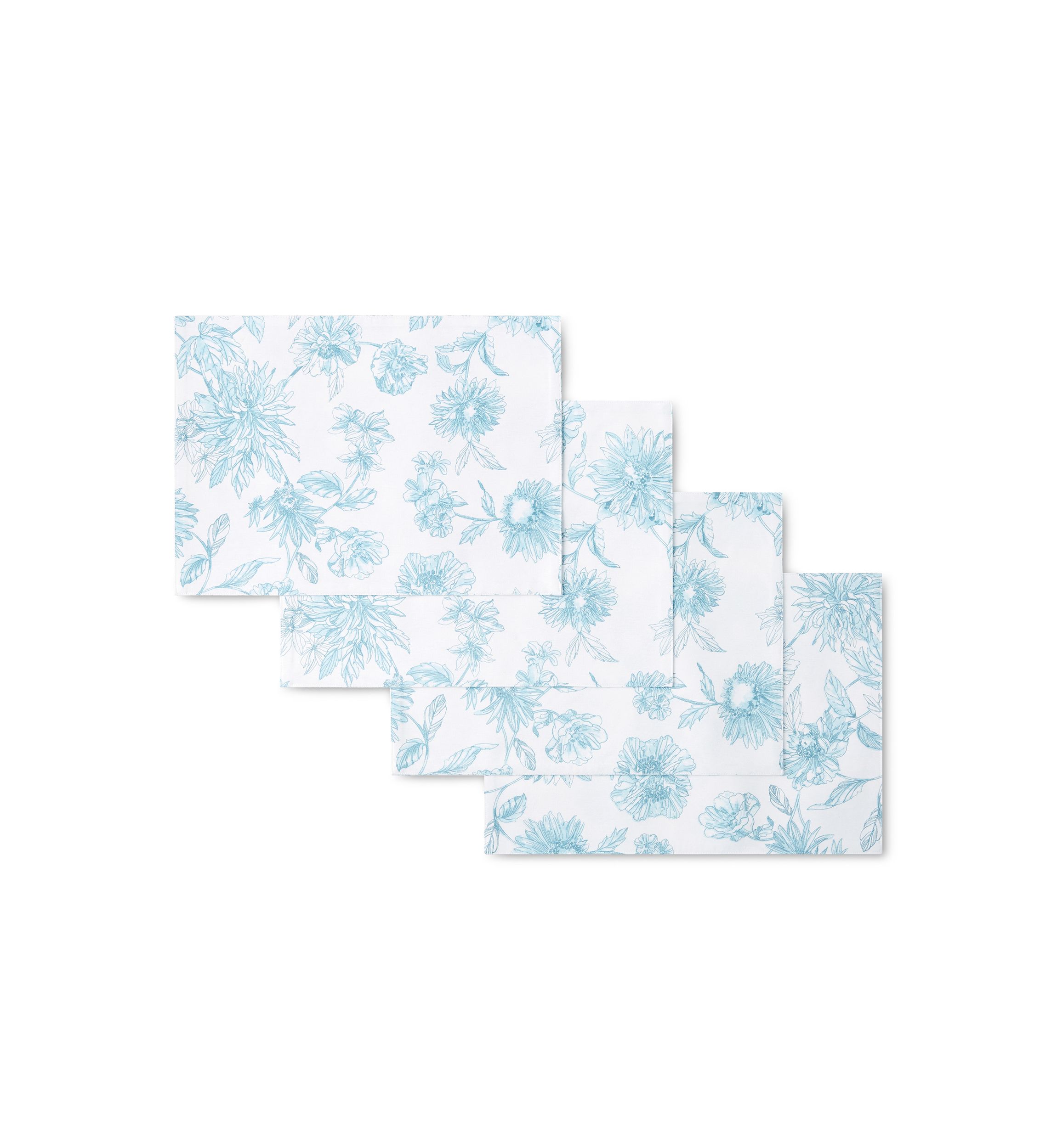 Botanical Floral Reversible Placemats - Set of 4