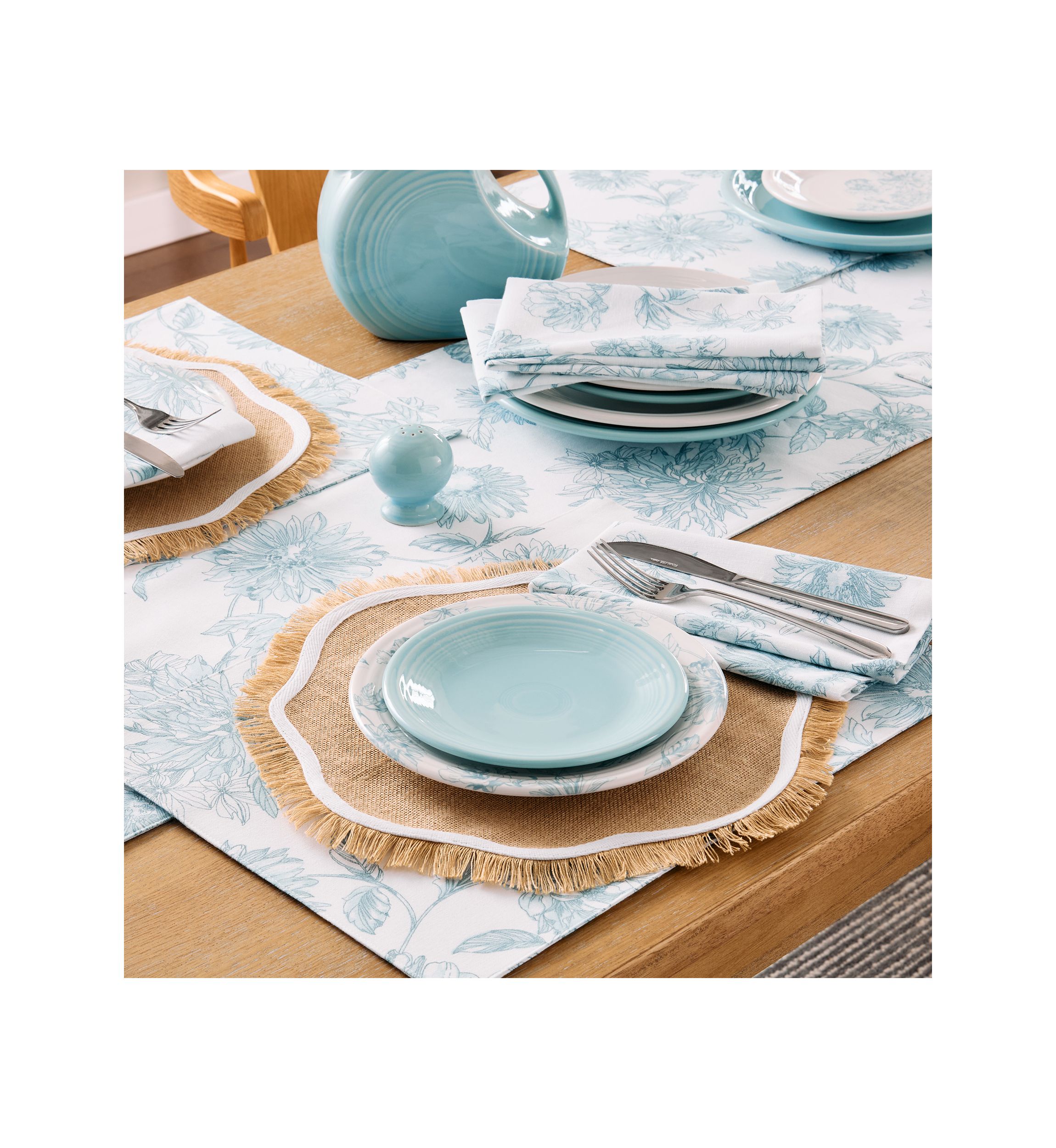 Botanical Floral Reversible Placemats - Set of 4