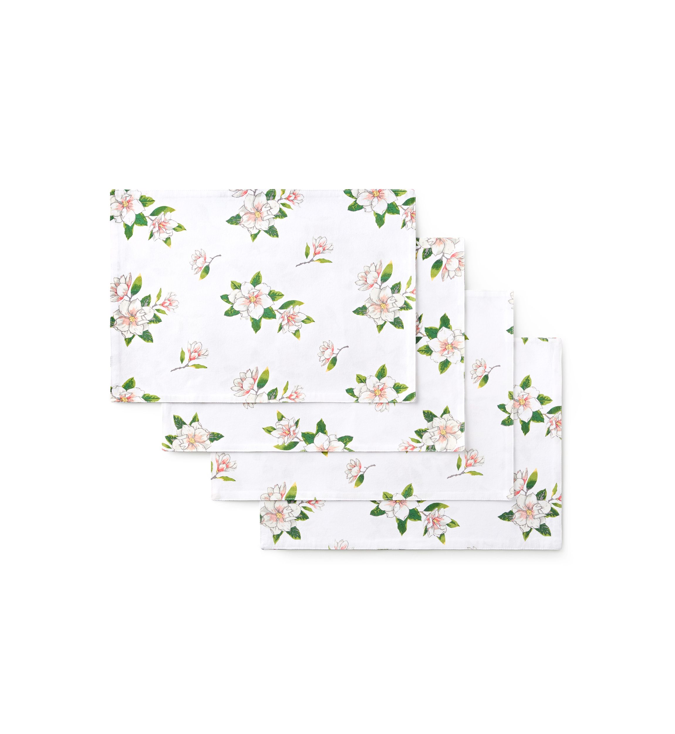 Magnolia All Over Floral 4-Pack Placemat Set