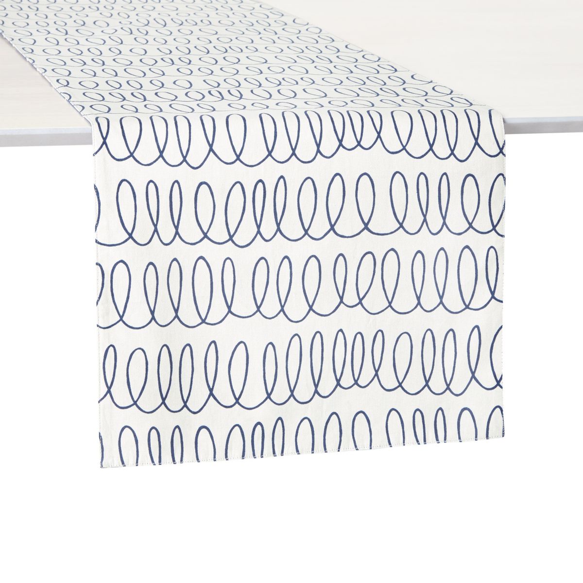 In The Loop Joy Dot Blue Table Runner