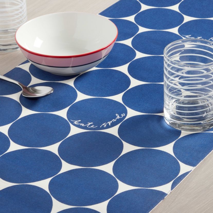 In The Loop Joy Dot Blue Table Runner