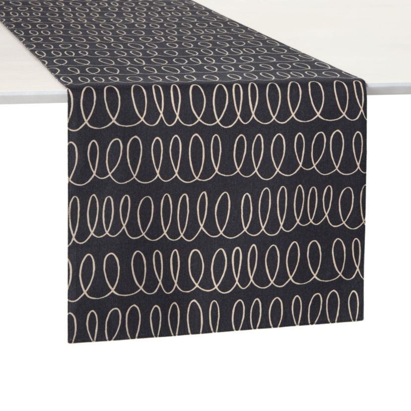 In The Loop Joy Dot Green/Cream Table Runner
