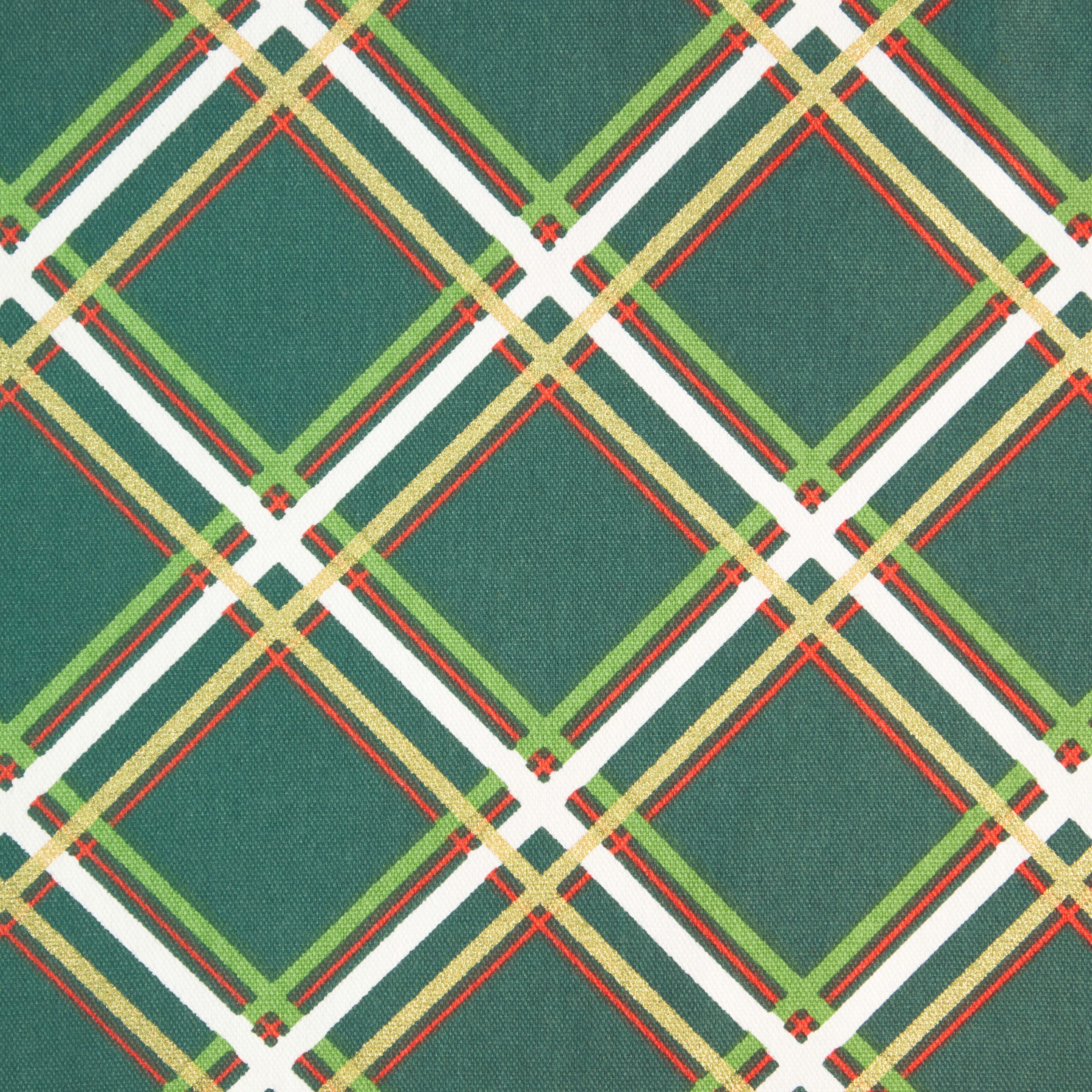 Holiday Confetti Acrobat Plaid Table Runner