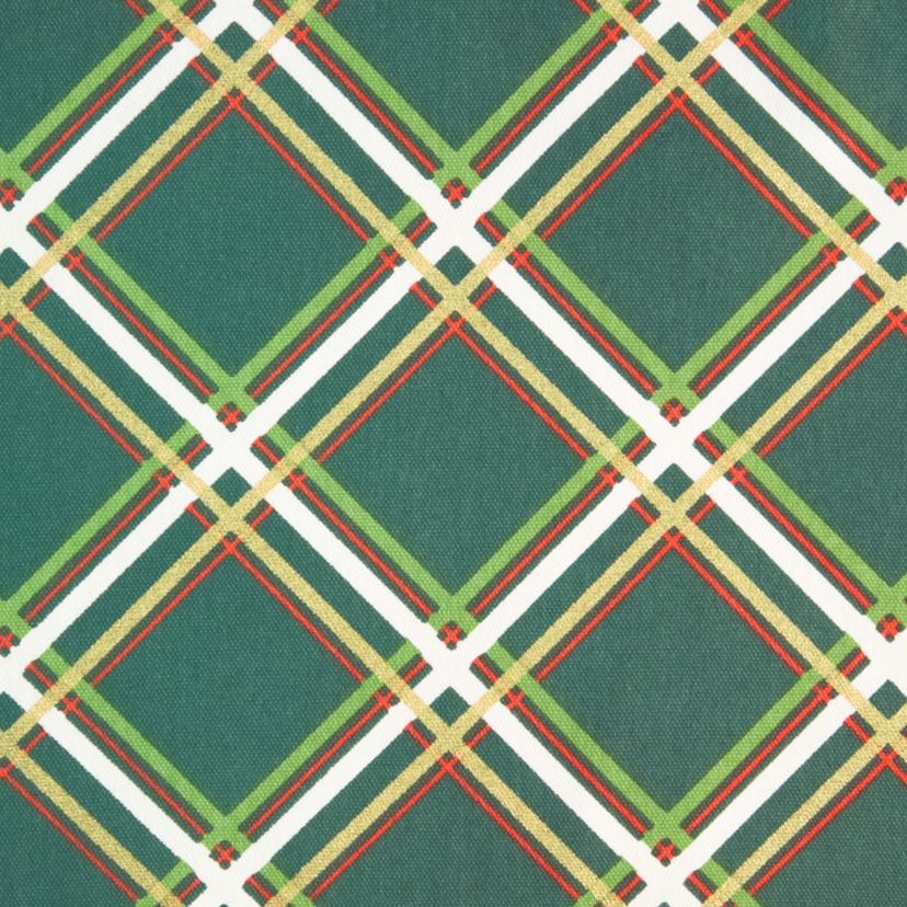 Holiday Confetti Acrobat Plaid Table Runner