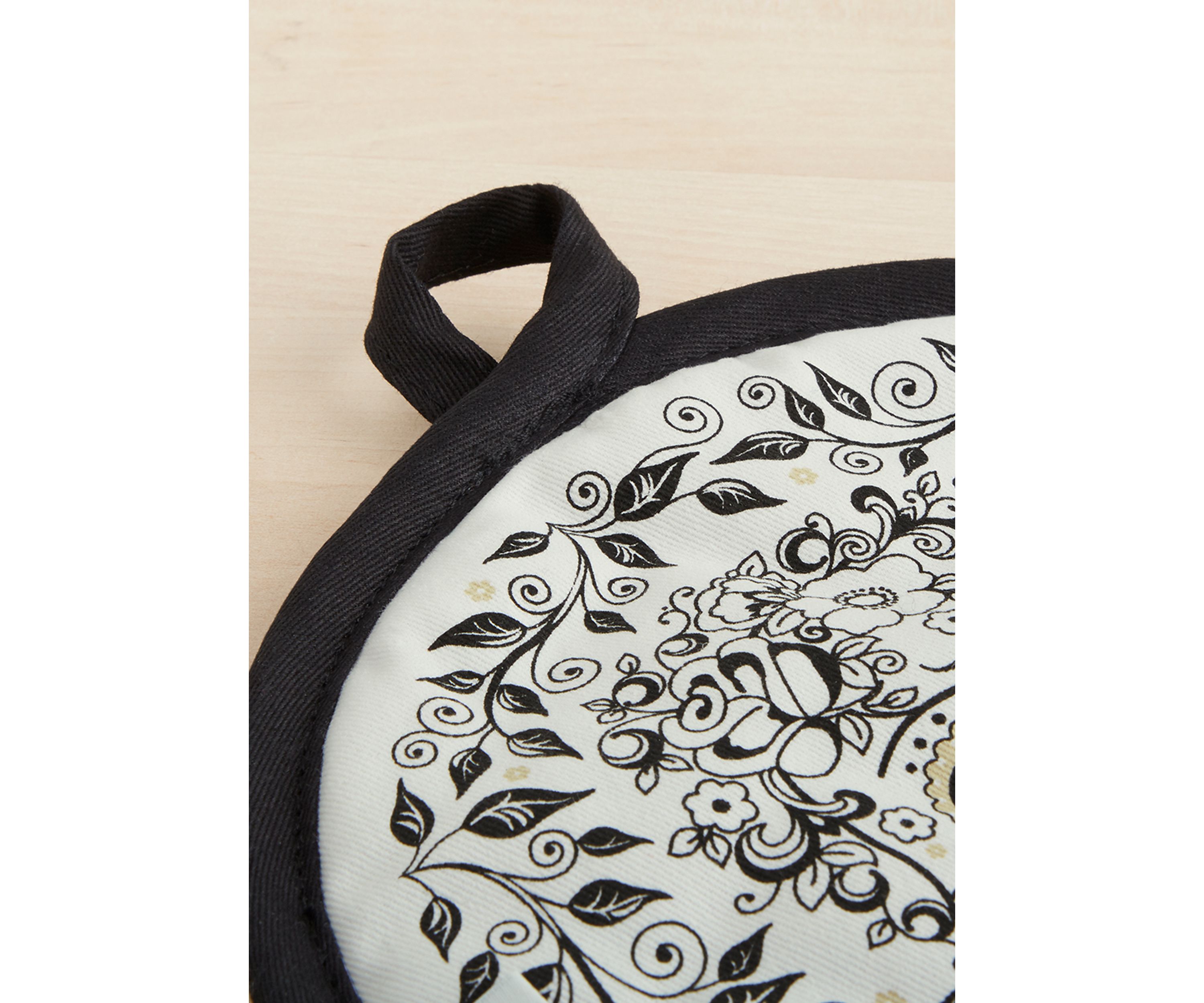 Skull & Vine Oven Mitt & Pot Holder 2-Pack Set