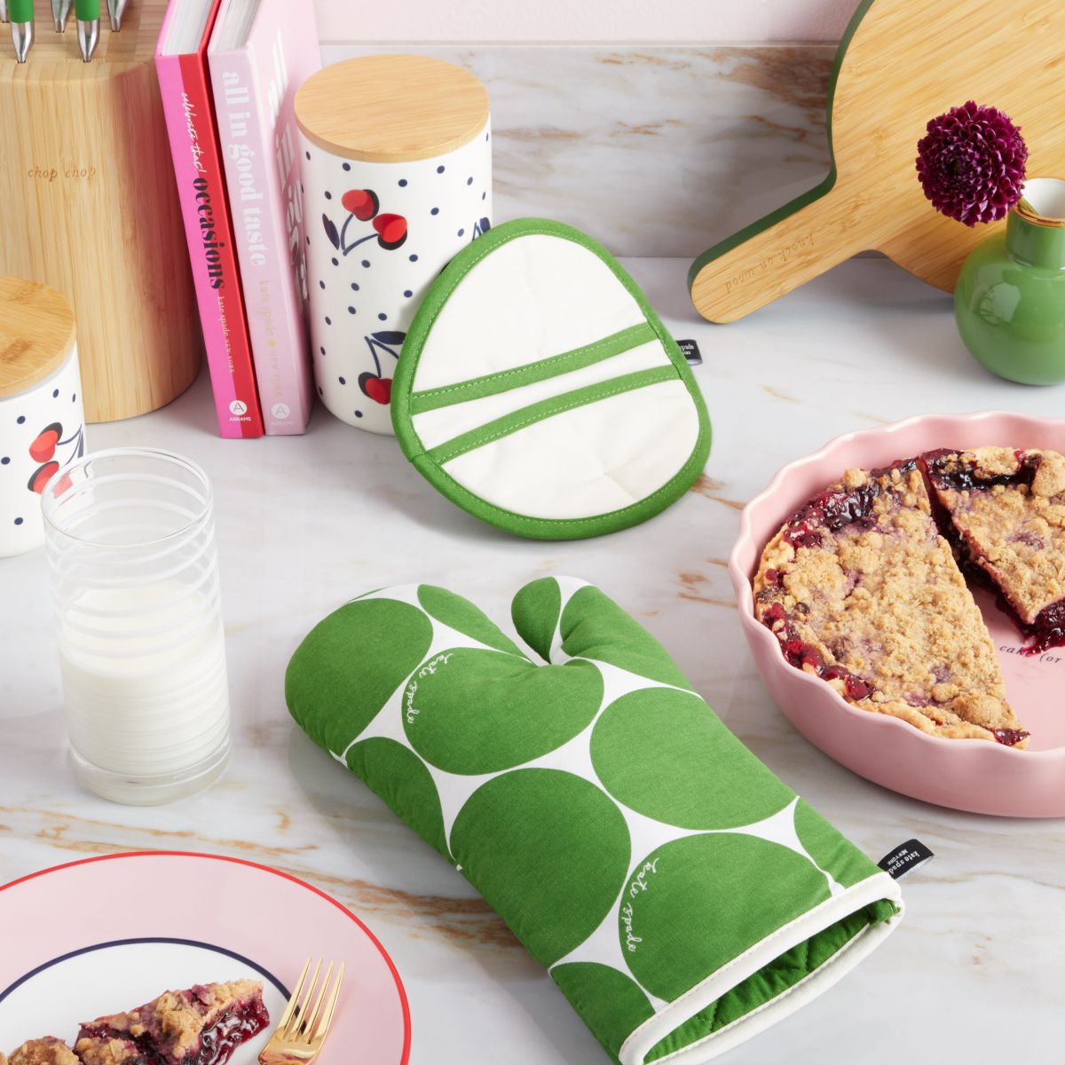 Joy Dot Oven Mitt & Pot Grabber Set