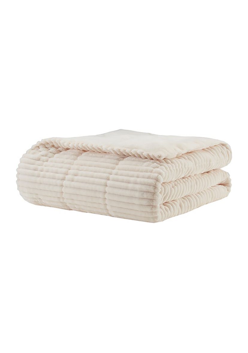 Parker Corduroy Plush Down Alternative Throw