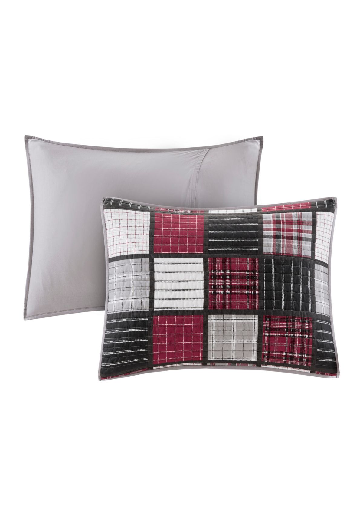 Tulsa Oversized Plaid Print Cotton Quilt Set