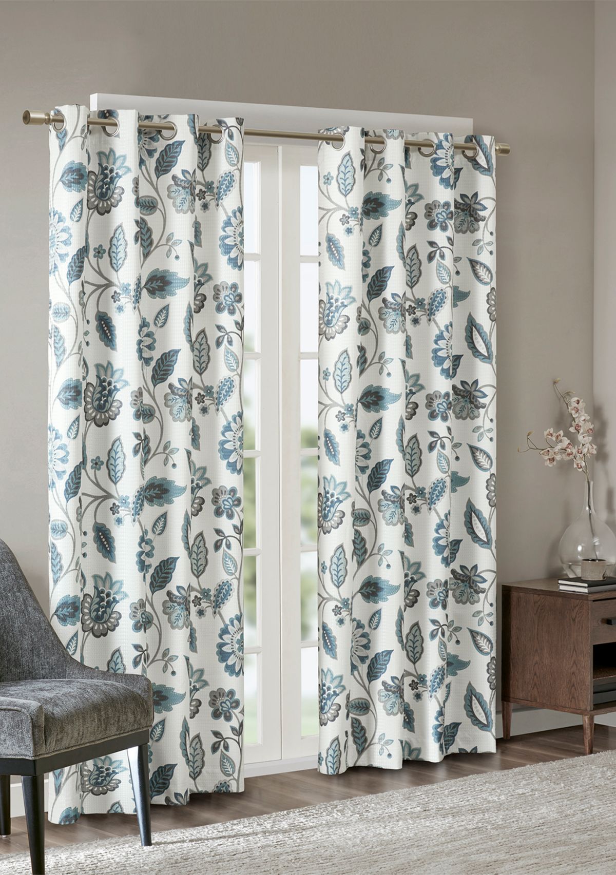 Camille Jacquard Printed Room Darkening Panel