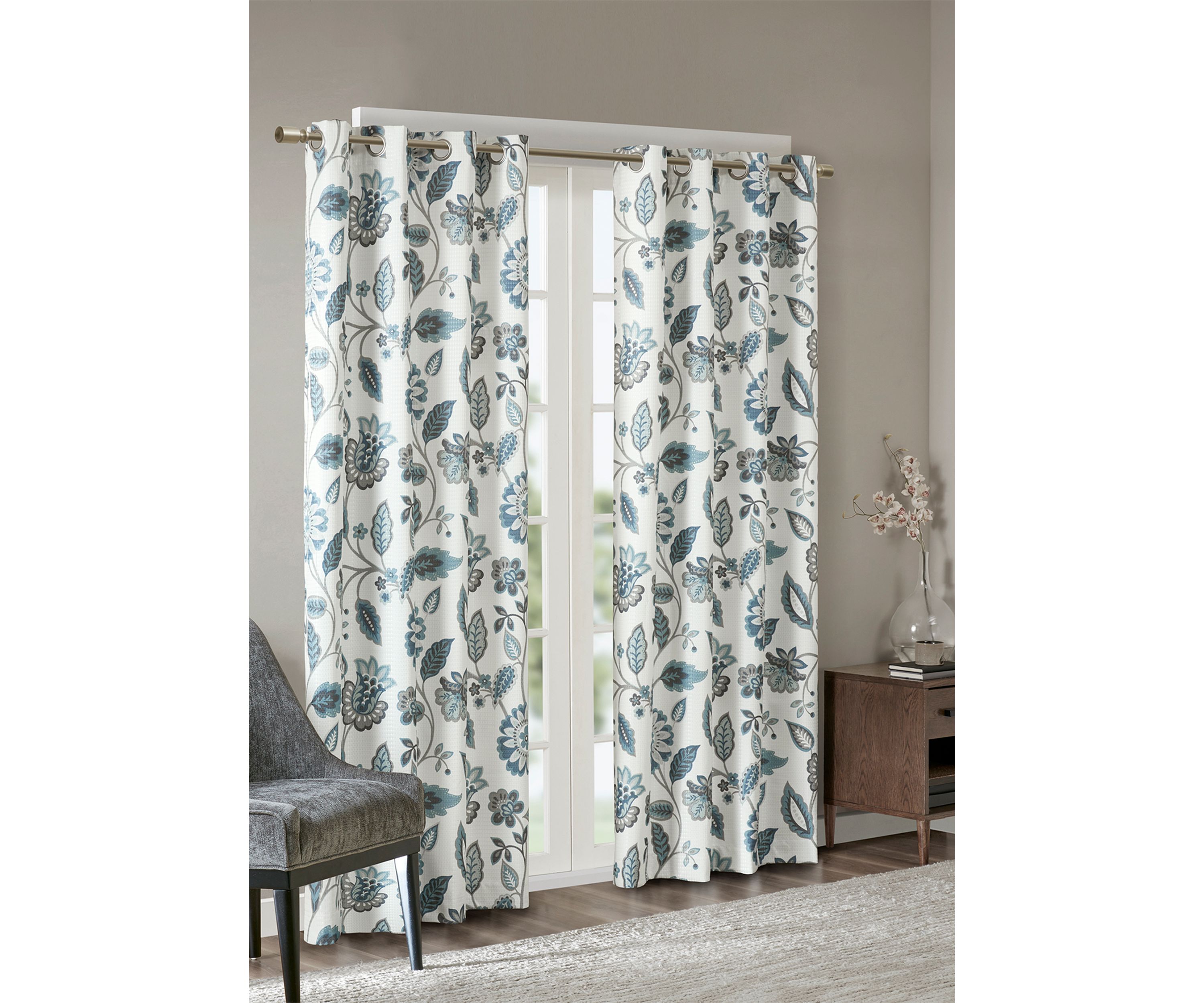 Camille Jacquard Printed Room Darkening Panel