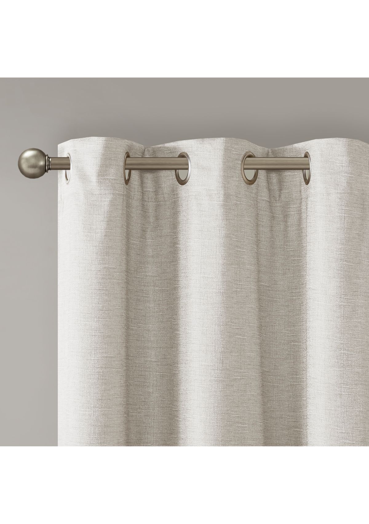 Como Tonal Printed Faux Silk Total Blackout Window Panel Pair